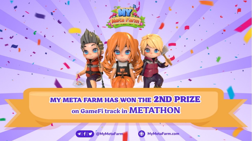My Meta Farm has won the 2nd prize on GameFi track.