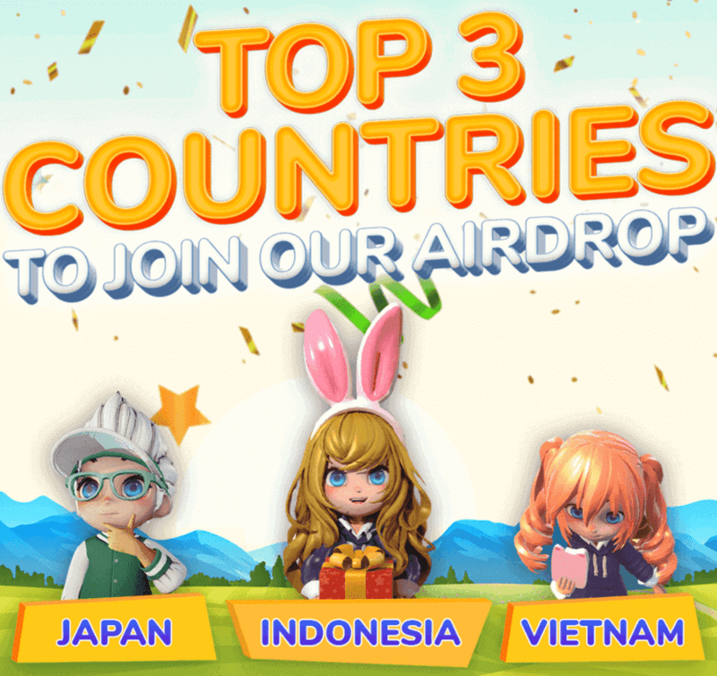 top 3 countries enthusiastically participated in My Meta Farm Metaverse Campaign